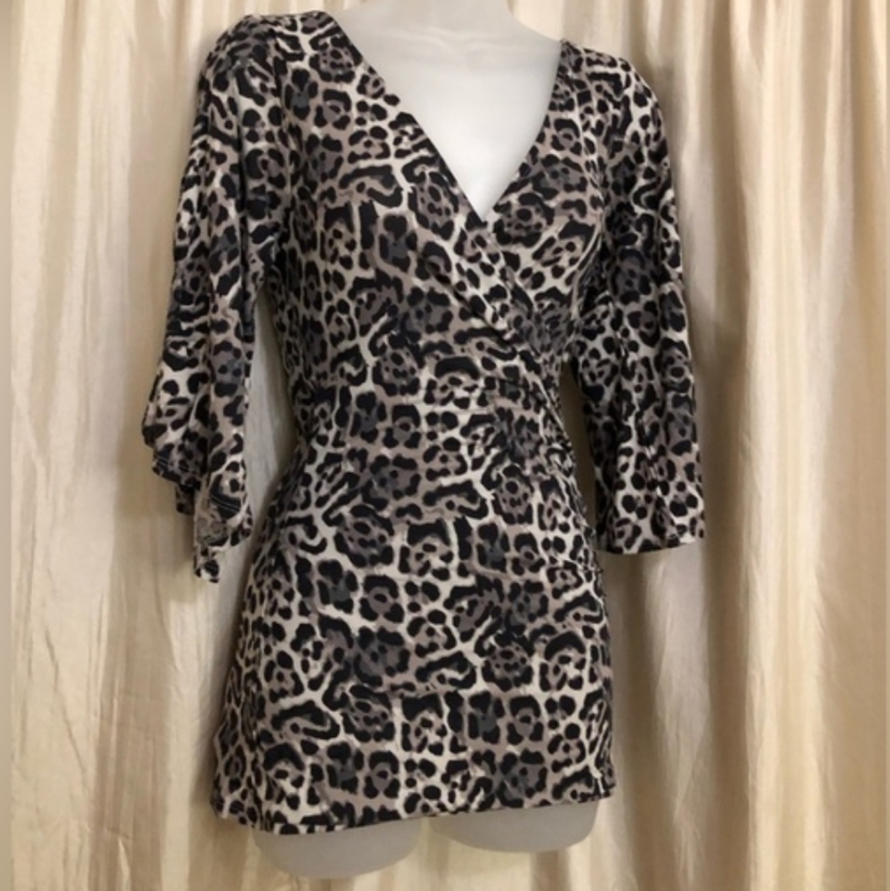 🖤🩶 Leopard Print Blouse